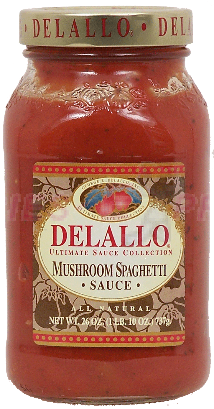 Delallo Ultimate Sauce Collection spaghetti sauce with mushrooms Full-Size Picture